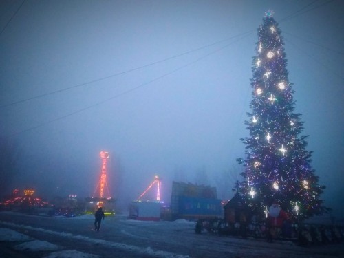 Запорожье превратилось в «туманный Альбион» (ФОТО)