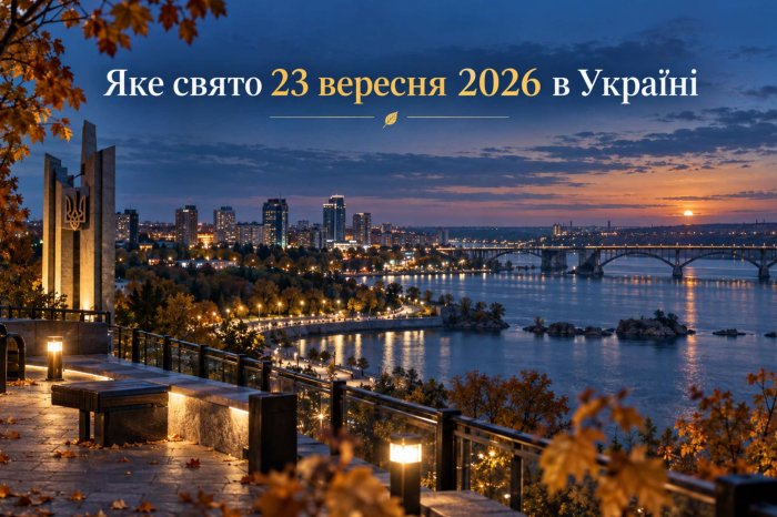 Яке свято 23 вересня 2026: кого вшановують та які ще події припадають на день Яке свято 23 вересня 2026: кого вшановують та які ще події припадають на день