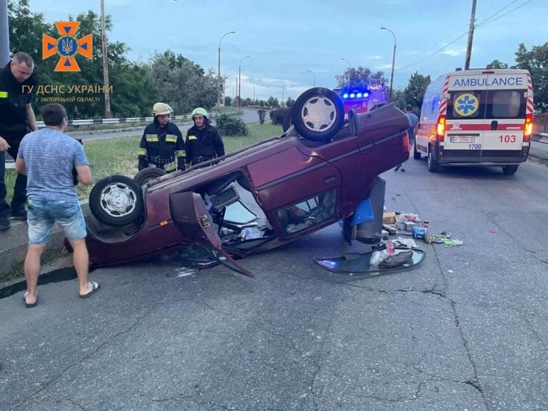 В одному з районів Запоріжжя сталася чергова ДТП. Фото