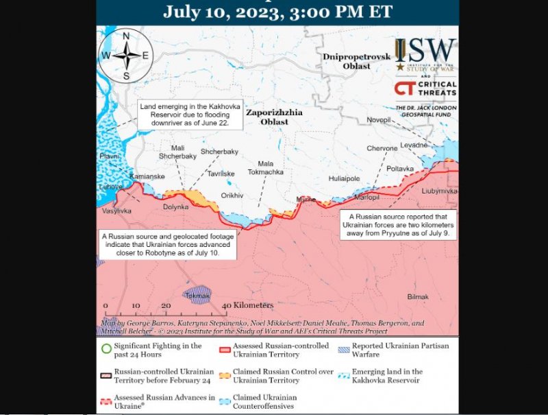 ЗСУ наступають на півдні Запорізького краю