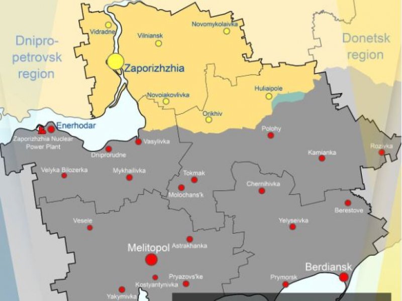 Ситуація на Запоріжжі щодо російського вторгнення станом на 12 липня